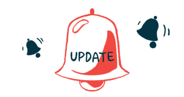 A large bell labeled 'UPDATE' is flanked by two smaller, ringing bells.